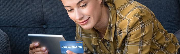 Mit der Supercard-Hypothek der Bank Coop sparen Sie dank Ihren Superpunkten Zinsen.